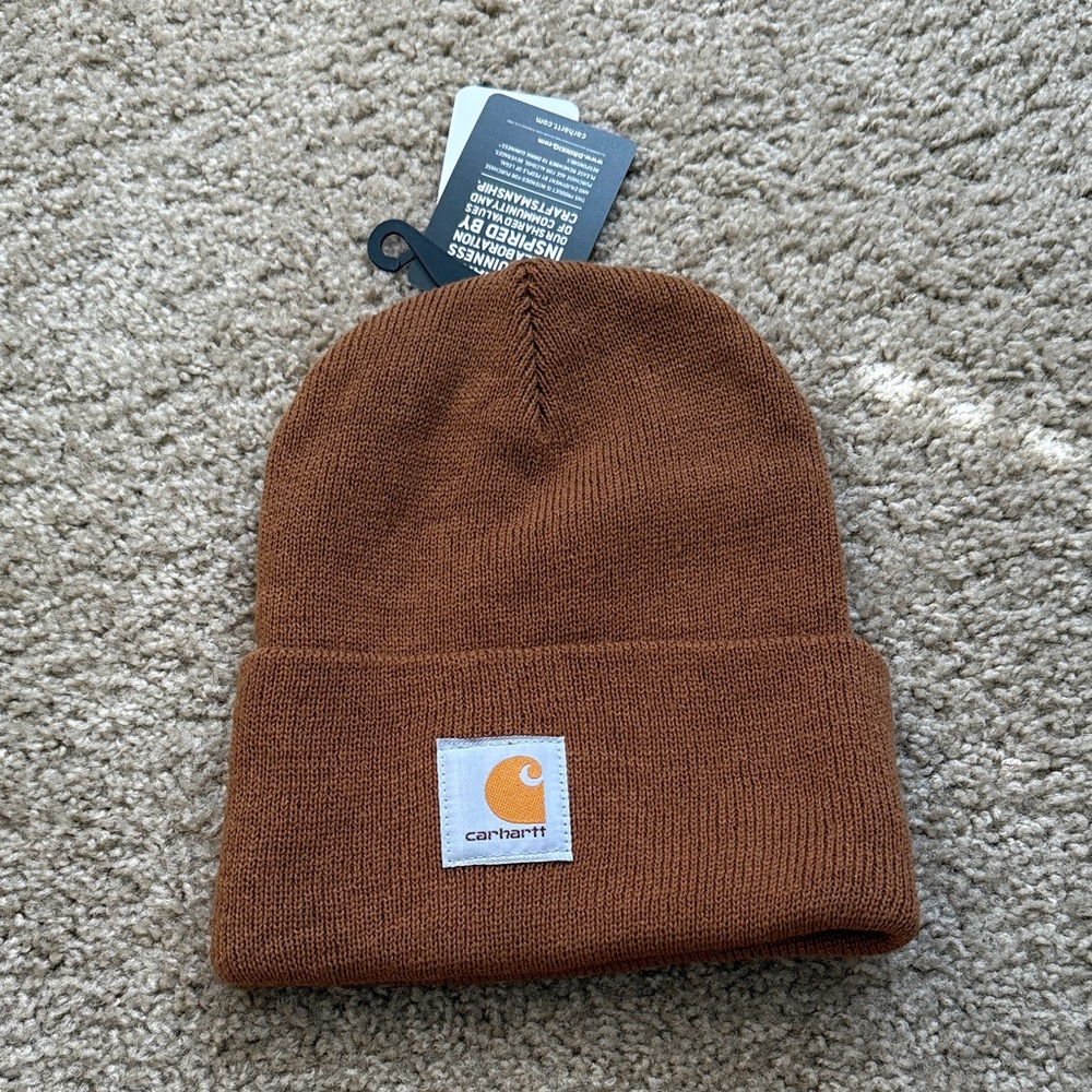 Carhartt beanie limited-edition collection Guinness Brown Knit Beanie Logo Patch - Picture 2 of 7